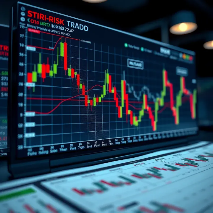Graph illustrating binary options trading strategies and risk management