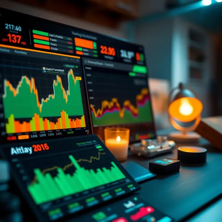Dashboard displaying essential trading tools and analytics for digital investments