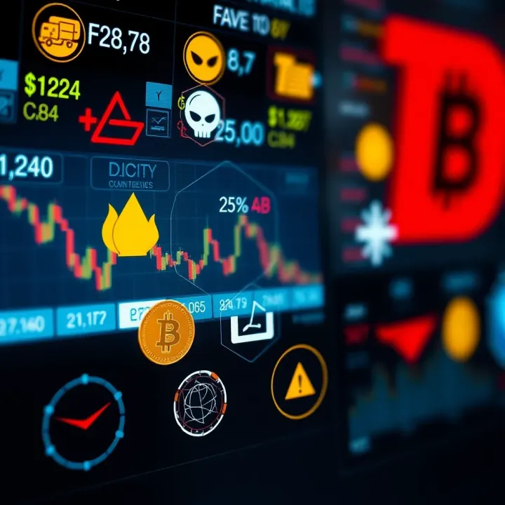 Graphical representation of multiple asset types available on Deriv.com including forex, commodities, and cryptocurrencies