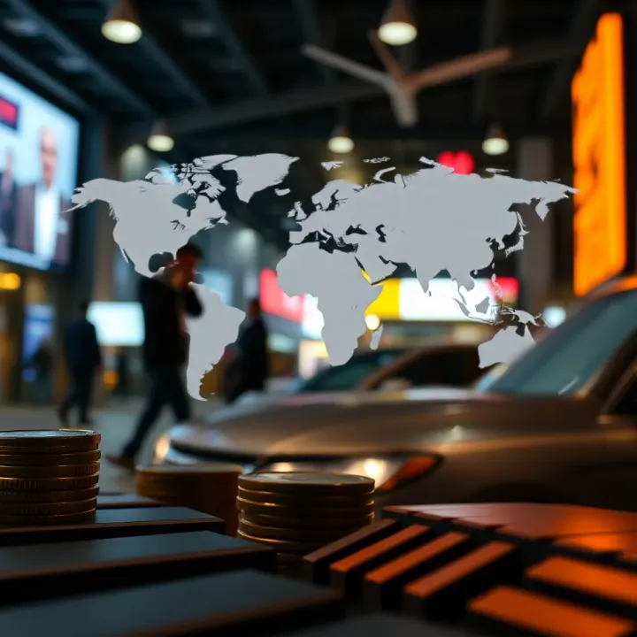 Visual representation of economic and geopolitical factors influencing currency exchange rates