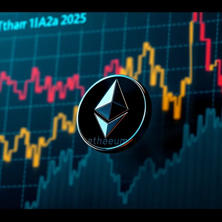 Graph showing Ethereum price trends influenced by market and economic factors