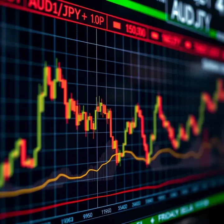 Economic Indicators Impacting AUD/JPY Trends Graph showing economic indicators influencing AUD/JPY currency pair trends
