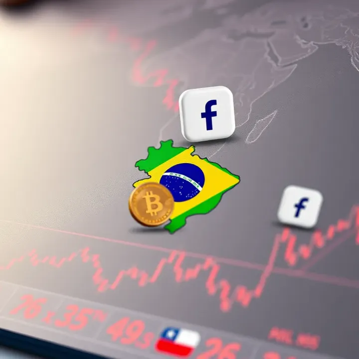World map highlighting Brazil with currency exchange icons representing Forex market challenges and opportunities