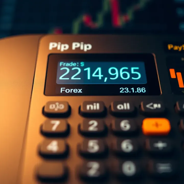 Forex pip calculator interface displaying currency pairs and pip value calculations