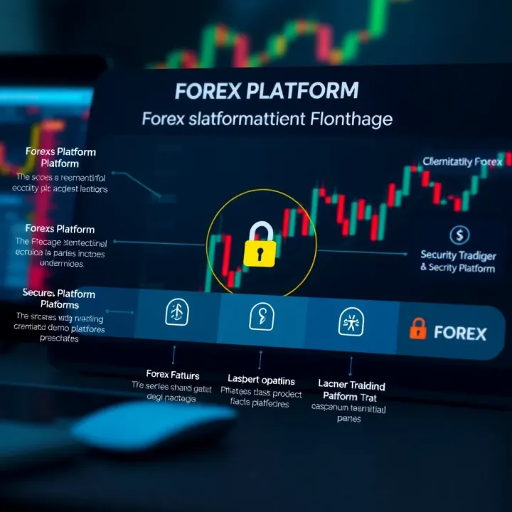 Diagram illustrating different types of Forex platforms with key features and security icons