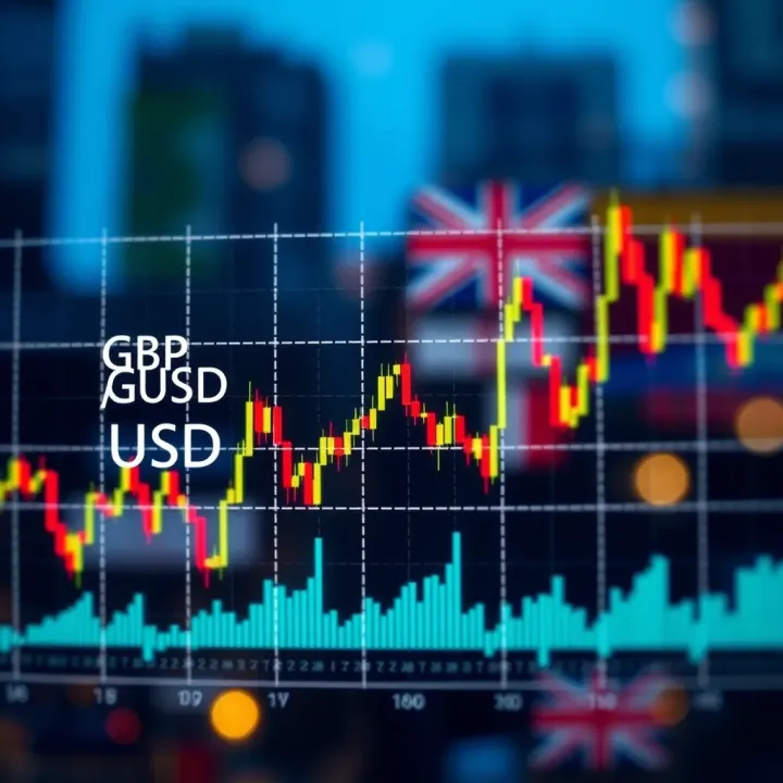 Graph showing GBP/USD currency pair fluctuations influenced by economic indicators and political events