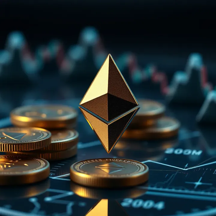 Illustration of global economic factors impacting Ethereum cryptocurrency value