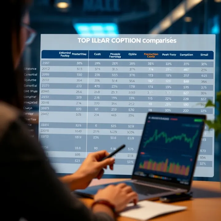 Comparison chart showing costs and functionalities of leading Brazilian options trading platforms