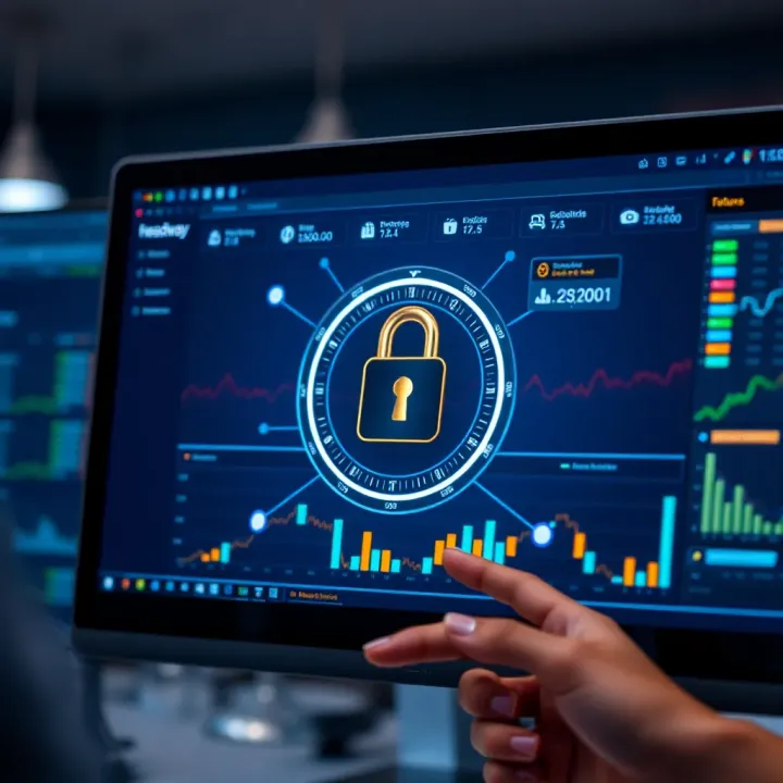 Illustration of a secure investment platform interface
