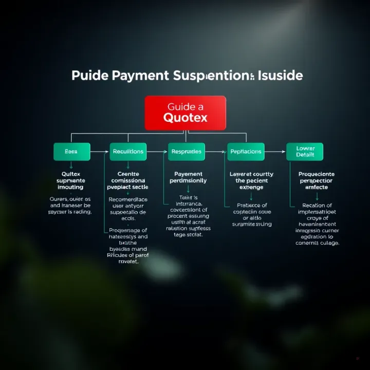 Flowchart displaying recommended actions for users affected by payment suspension on trading platform