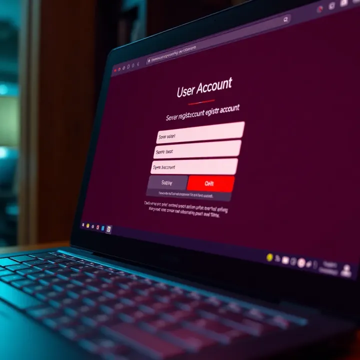 User registration page on IQ Option website highlighting secure account setup features