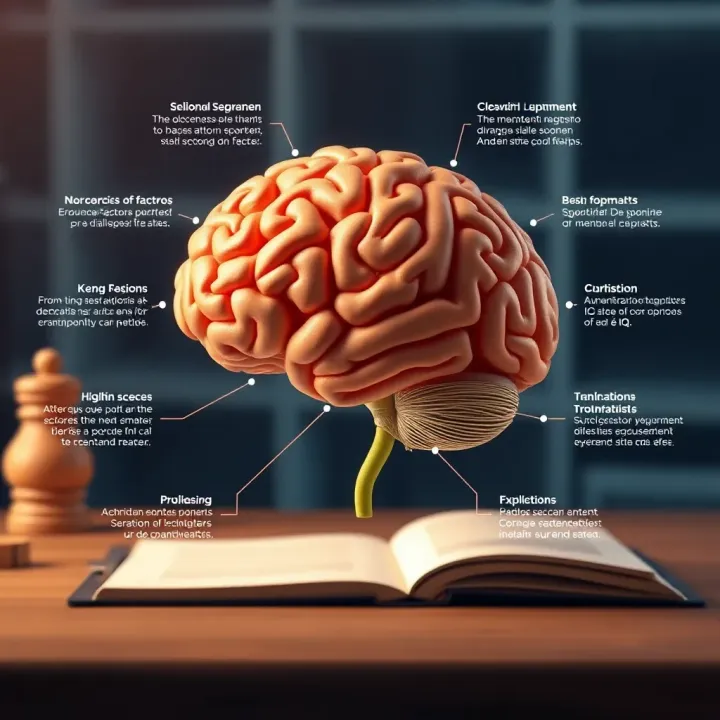 Graphic showing factors influencing IQ scores and their significance