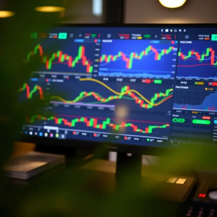 MetaTrader platform interface displaying various financial charts and CFD trading options
