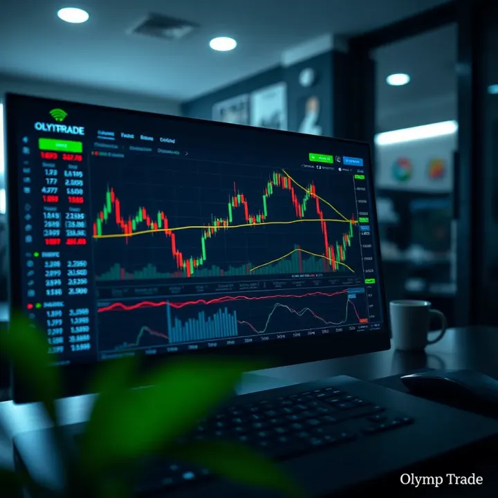 Interface of an online trading platform showing charts and financial data
