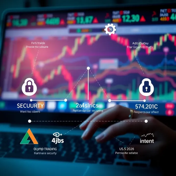 Graphic illustrating financial risks and safety measures in digital trading