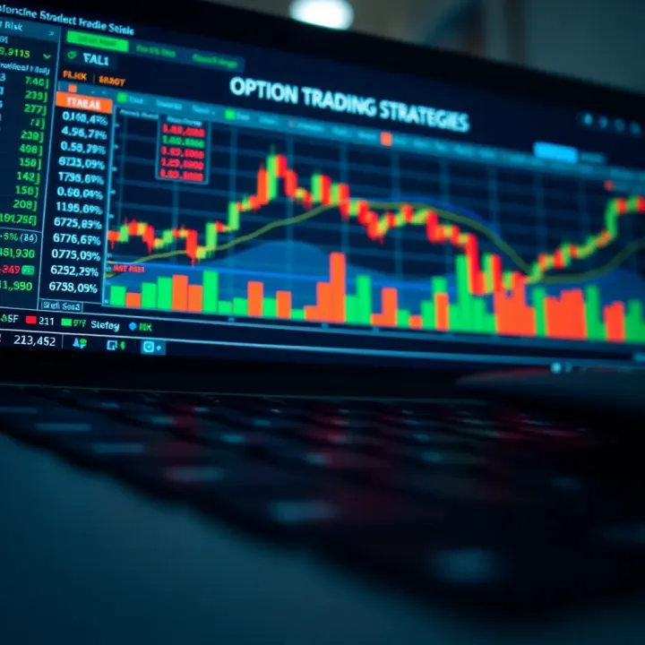 Chart highlighting common option trading strategies and associated risk levels