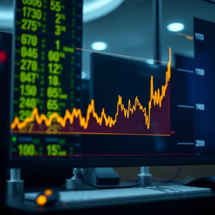 Graph showing the growth of Petrobras stock value over time