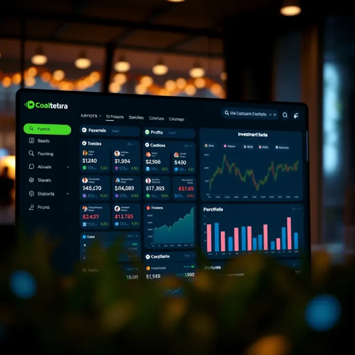 Dashboard of Pocket Corretora platform showing investment options and portfolio overview