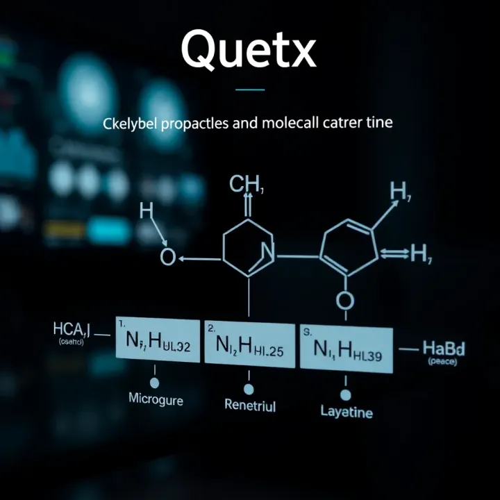 Diagram illustrating the chemical properties and molecular structure of Quitex