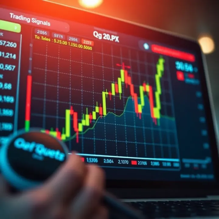 Graph showing the performance trends of Quotex trading signals