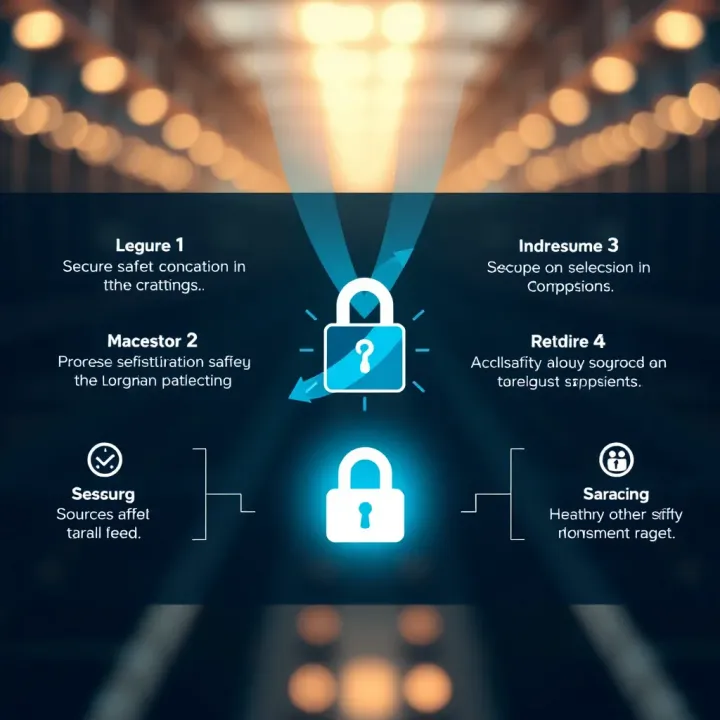 Illustration showing secure login and safety measures for Quotex users