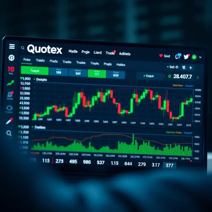 Dashboard displaying trading strategies and security features in an online market environment