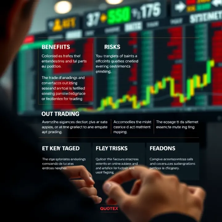 Graphical representation of trading advantages and risk factors in online binary options environment