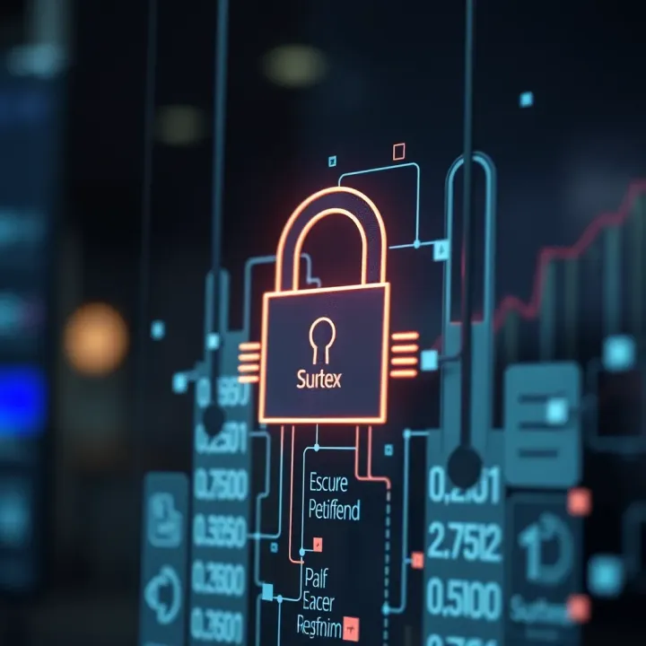 Secure digital lock symbolizing encryption and data protection on investment platform