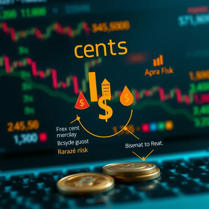 Diagram showing forex cents account trading with low investment and risk