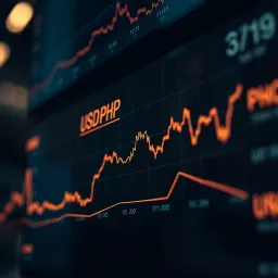 Trends in USD to PHP Exchange Rates Over Time Graph illustrating the exchange rate trends between the US dollar and Philippine peso