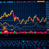 Forex market charts displaying currency price fluctuations with analytical tools